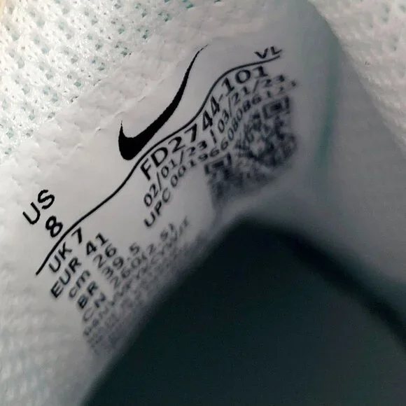 NEW Nike Alpha Huarache Elite 4 Mid Baseball Cleats FD2744-101 Size 8 White Blac - Picture 7 of 7